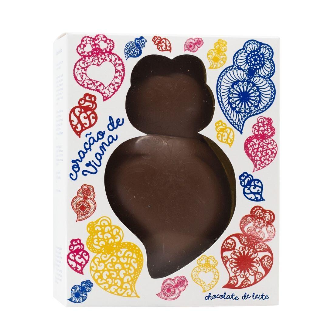Caixa Coração de Viana 75g - Chocolate Leite